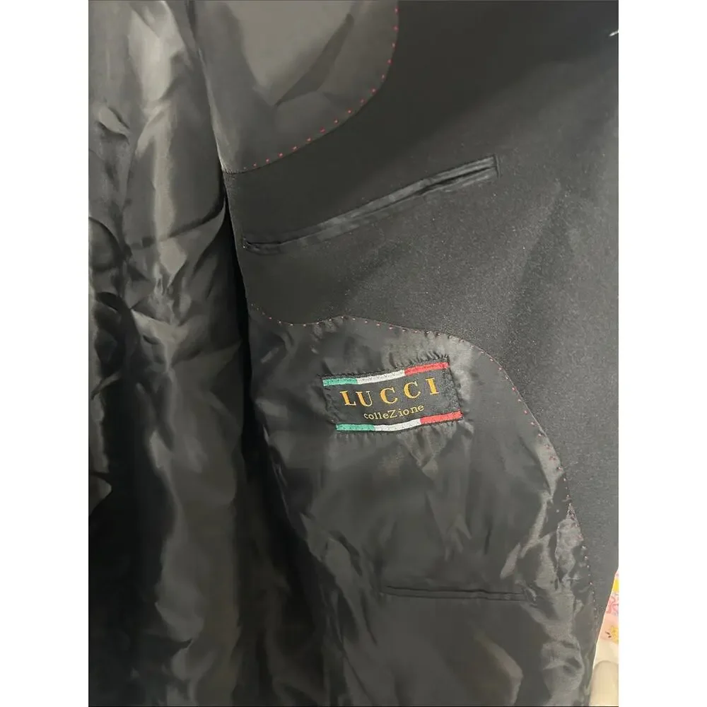 Source Unknown Black Men's Single-Breasted Blazer